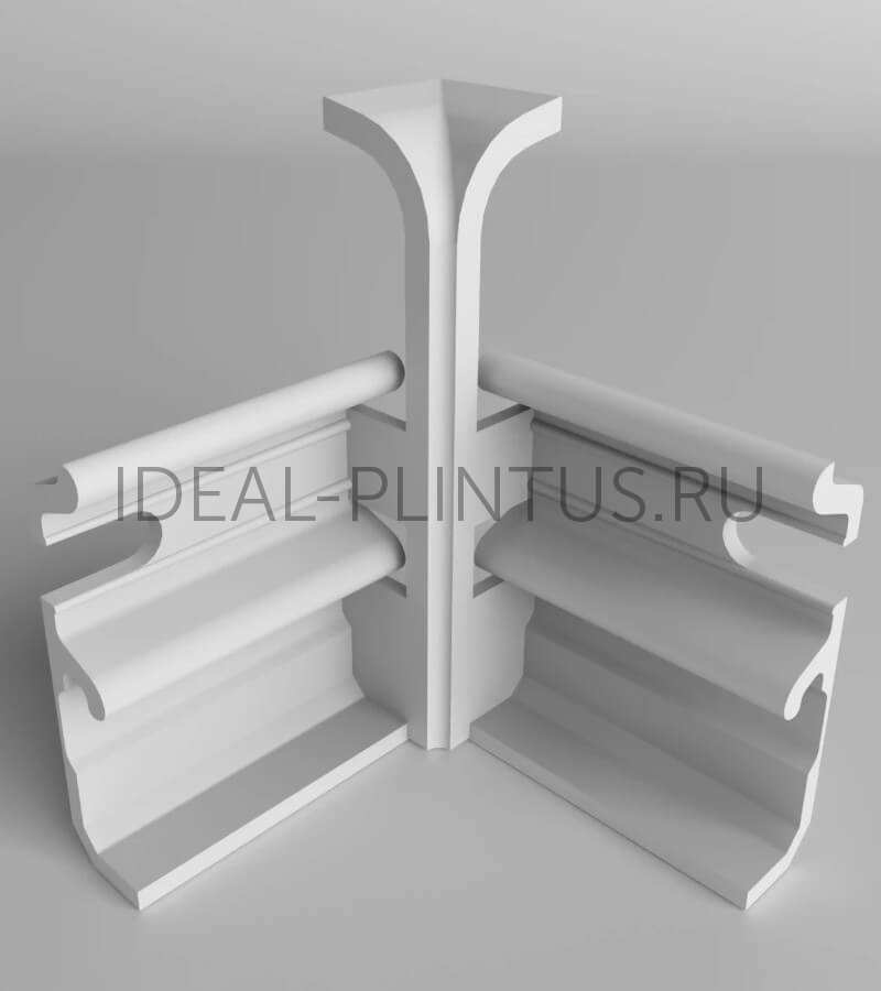 Ideal — Угол Внутренний Classic Soft-80 Белый /10 шт/уп (Клс80 БЕЛ 001 01 В)