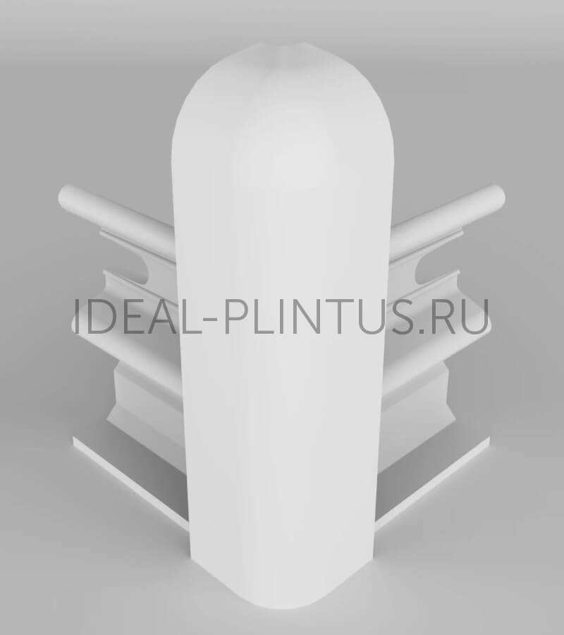 Ideal — Угол наружный плинтуса Classic Soft-80 Дуб мокка 10 шт/уп (КлсСофт80 204 ДУБ МОК)02Н)