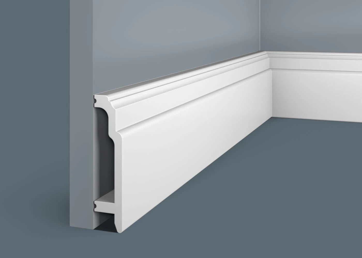 Ideal — Плинтус напольный Cosca PX003, 102x24x2000мм, Экополимер (Плинтус ударопрочный)