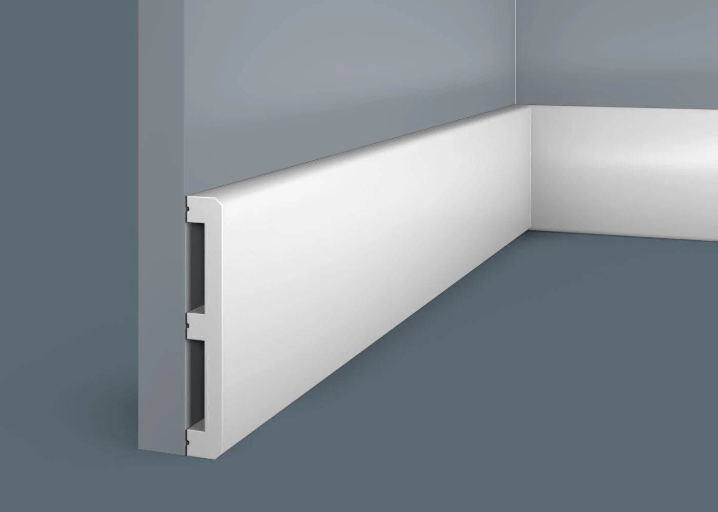 Ideal — Плинтус напольный Cosca PX012, 99x15x2000мм, Экополимер (Плинтус ударопрочный)