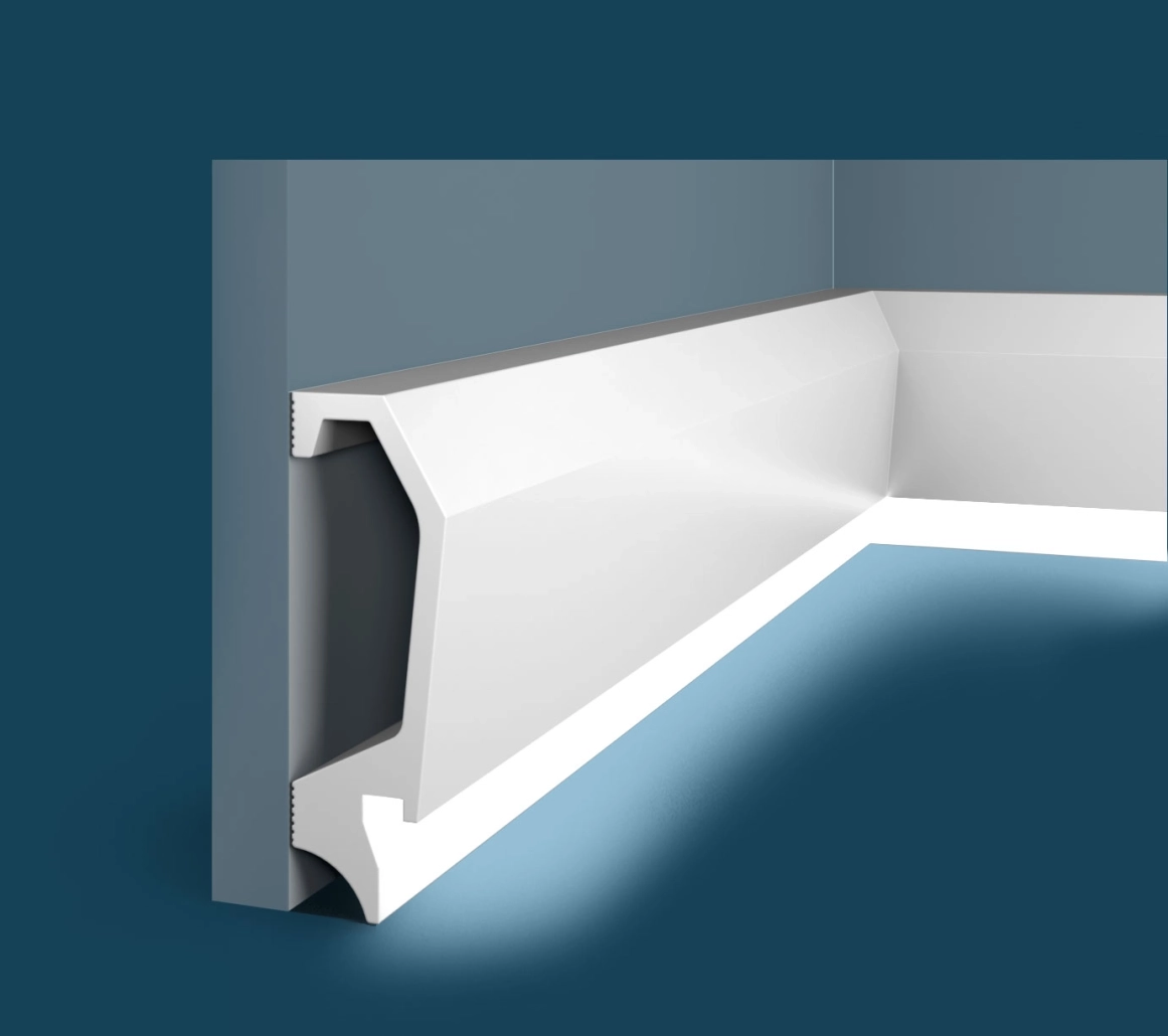 Ideal — Плинтус напольный Cosca PX034, 120x22x2000мм, Экополимер (Плинтус ударопрочный)