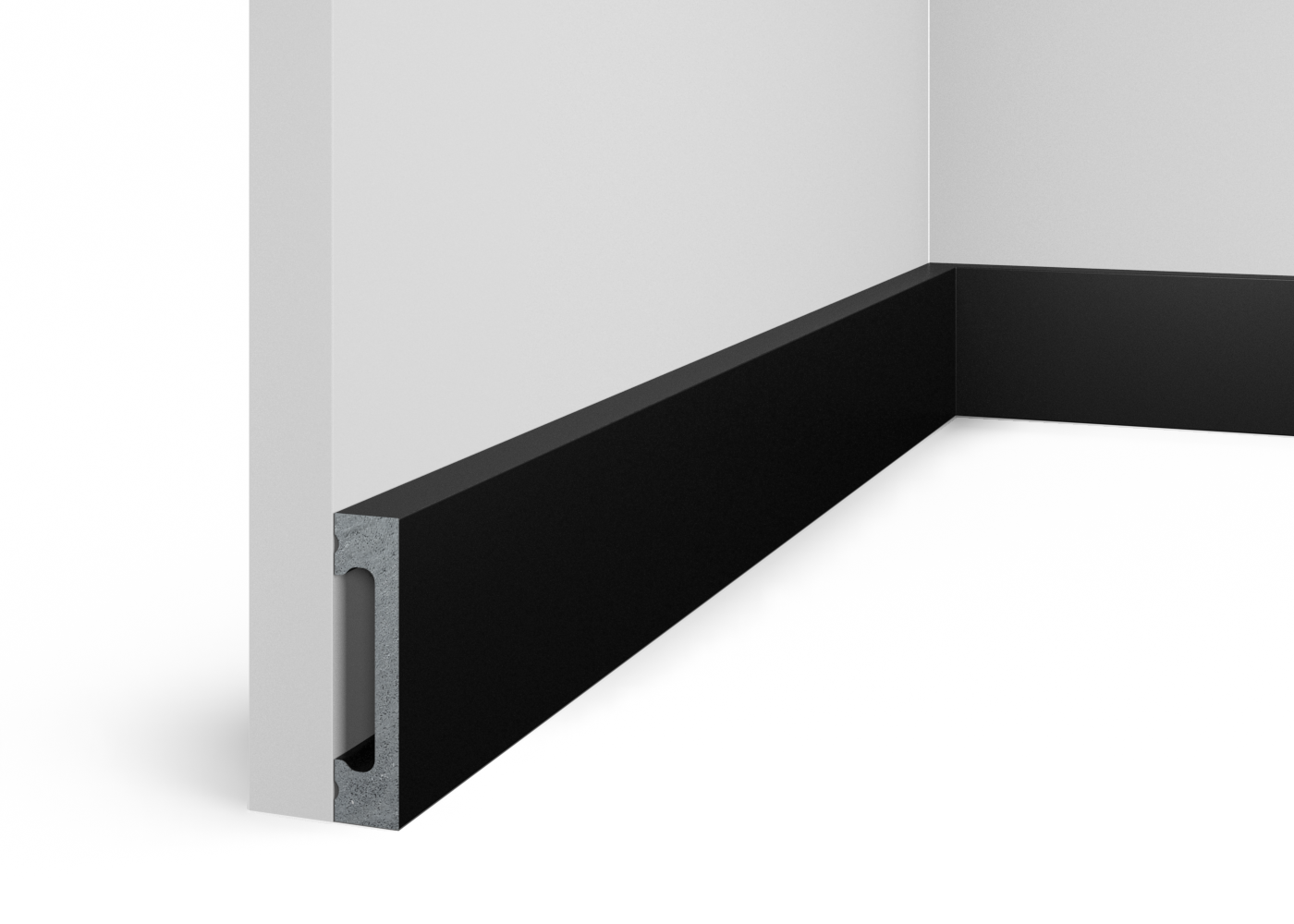 Ideal — Плинтус напольный Cosca PX050-037, 65x15x2000мм, Экополимер SoftTouch /16 (Плинтус ударопрочный)