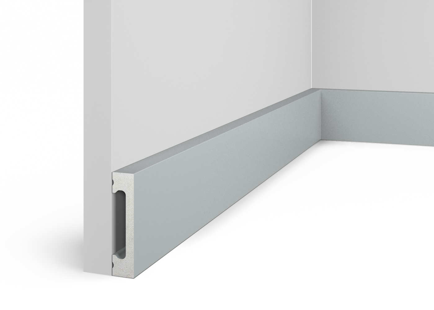 Ideal — Плинтус напольный Cosca PX050-038, 65x15x2000мм, Экополимер SoftTouch /16 (Плинтус ударопрочный)