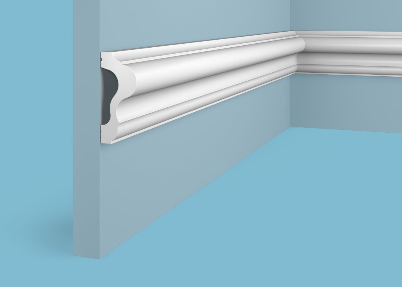 Ideal — Молдинг Cosca MX044, 60x26x2000мм, Экополимер (Молдинг ударопрочный)