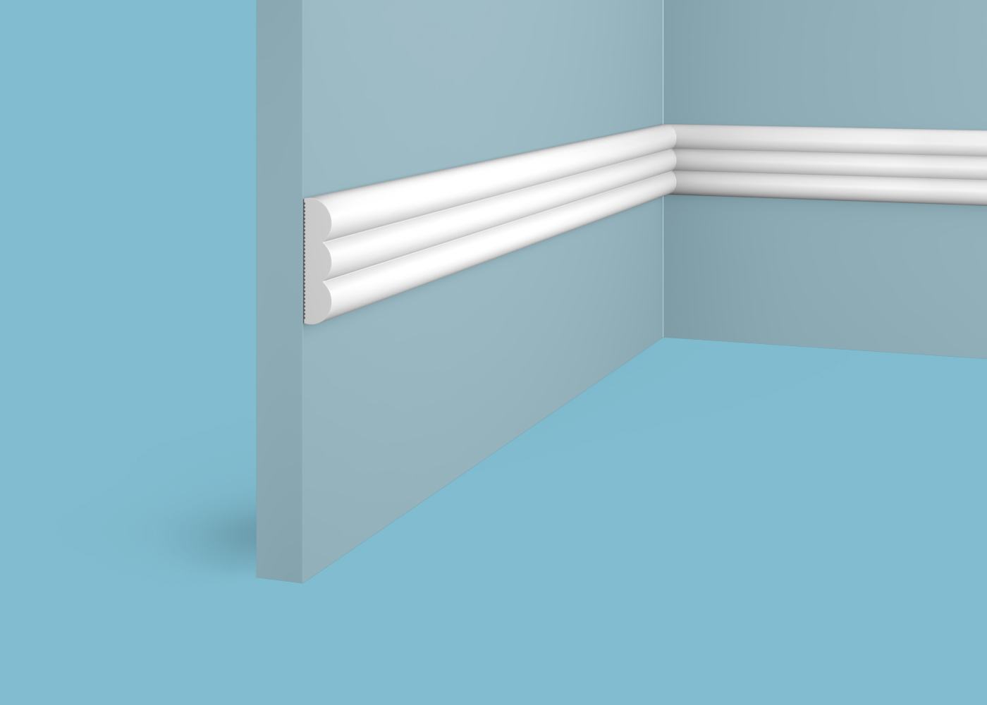 Ideal — Молдинг Cosca MX052, 49x12x2000мм, Экополимер (Молдинг ударопрочный)