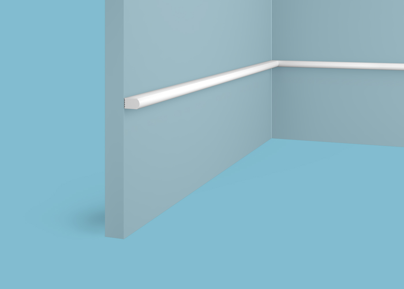 Ideal — Молдинг Cosca MX053, 10x16x2000мм, Экополимер (Молдинг ударопрочный)