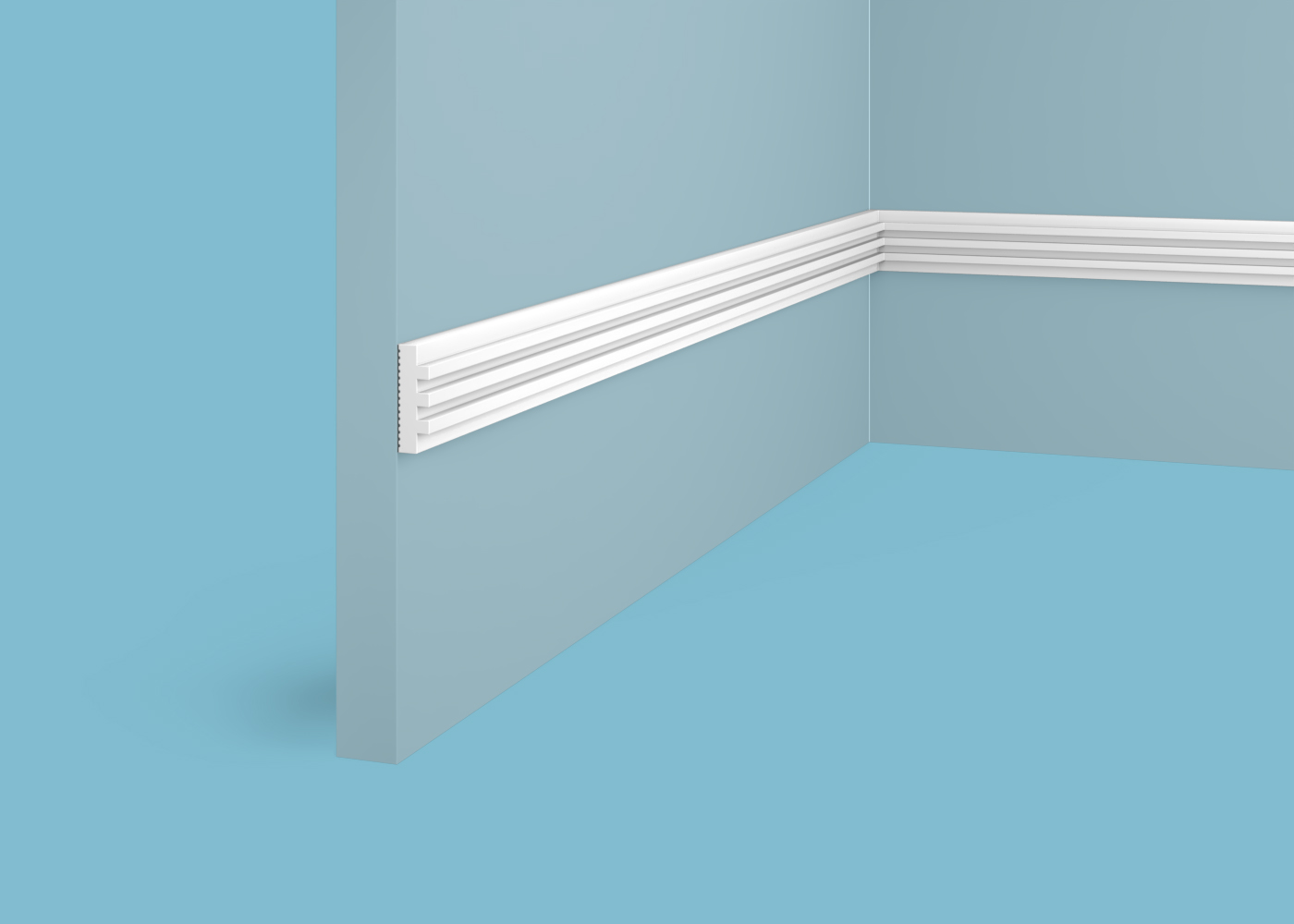 Ideal — Молдинг Cosca MX055, 32x10x2000мм, Экополимер (Молдинг ударопрочный)