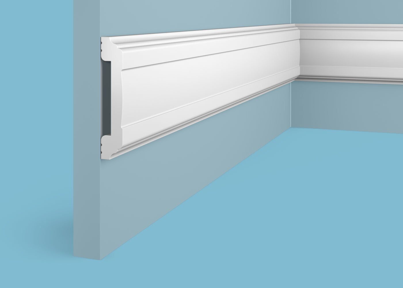 Ideal — Молдинг Cosca MX007, 80x16x2000мм, Экополимер (Молдинг ударопрочный)