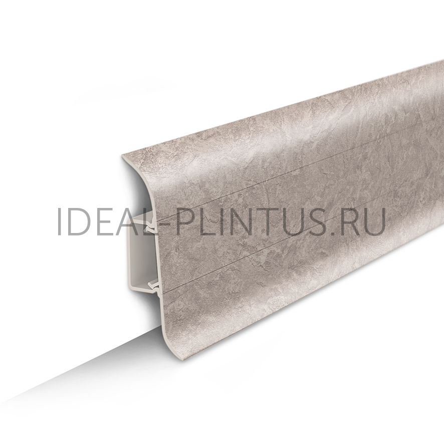 Ideal — Напольный пластиковый плинтус пвх Идеал Классик 55мм 549 Лофт светло-бежевый (ideal Classic 55х22х2200 мм)