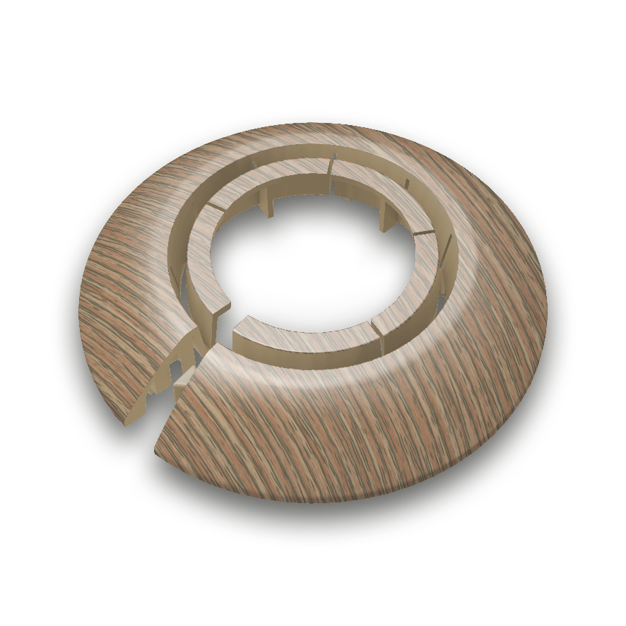 Ideal — Обвод для Труб IDEAL Универсальный Ø25-34мм Идеал, 281 Палисандр