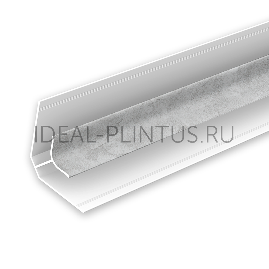 Ideal — Угол внутренний для панелей Идеал Ламини, 8мм 2.7м, 519 Венеция светло-пепельная