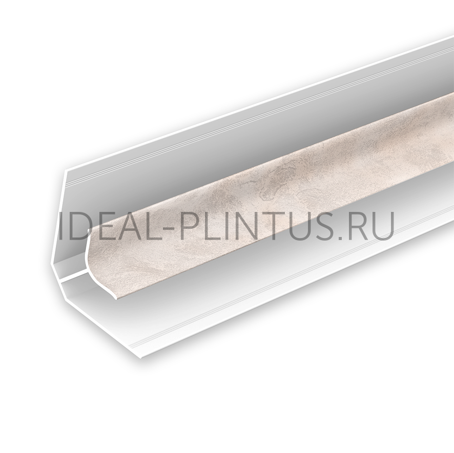 Ideal — Угол внутренний для панелей Идеал Ламини, 8мм 2.7м, 517 Венеция светло-бежевая