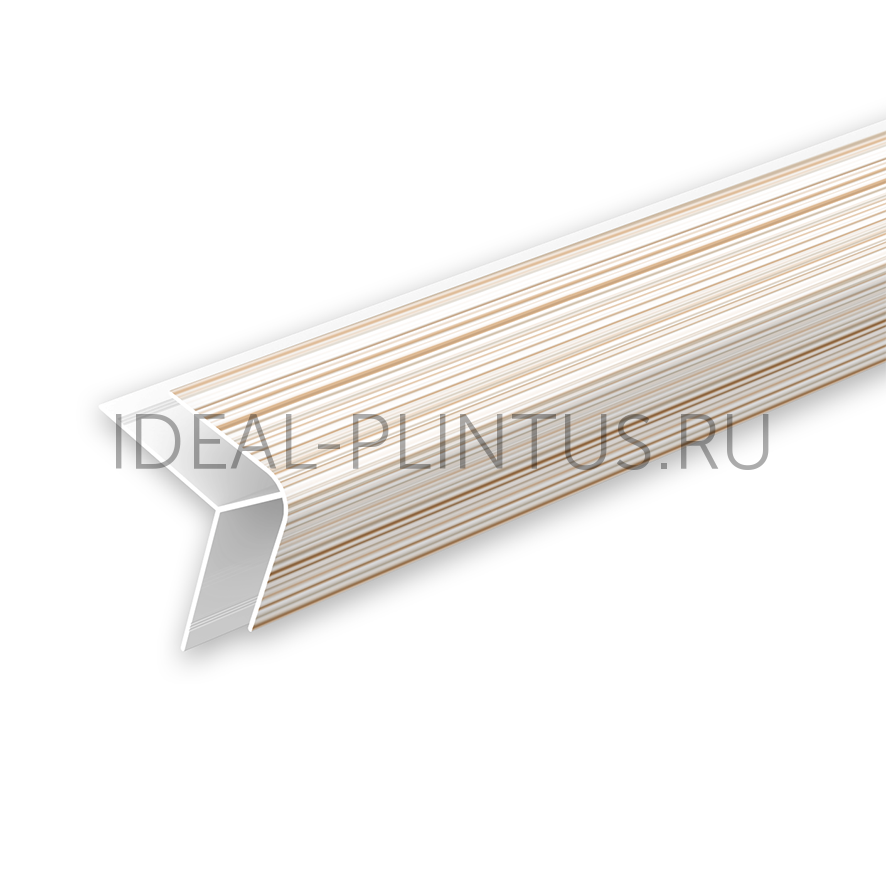 Ideal — Угол наружный для панелей Идеал Ламини, 8мм 2.7м, 501 Рипс персик