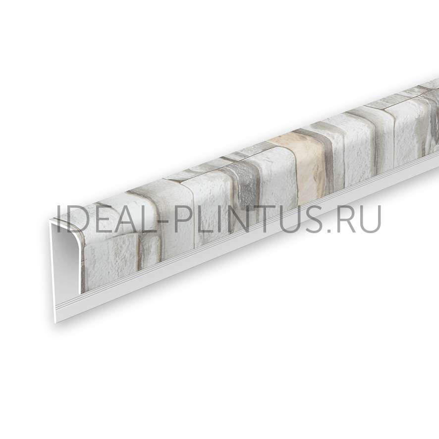 Ideal — Профиль П-образный (стартовый) Идеал Ламини для панелей 8мм 2.7м, 182 Сланец светло-серый