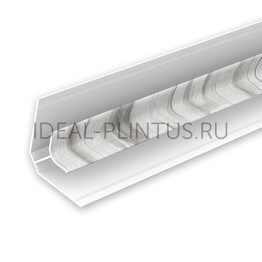 Ideal — Угол внутренний для панелей Идеал Ламини, 8мм 2.7м, 182 Сланец светло-серый