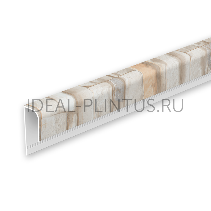 Ideal — Профиль П-образный (стартовый) Идеал Ламини для панелей 8мм 2.7м, 183 Сланец светло-бежевый