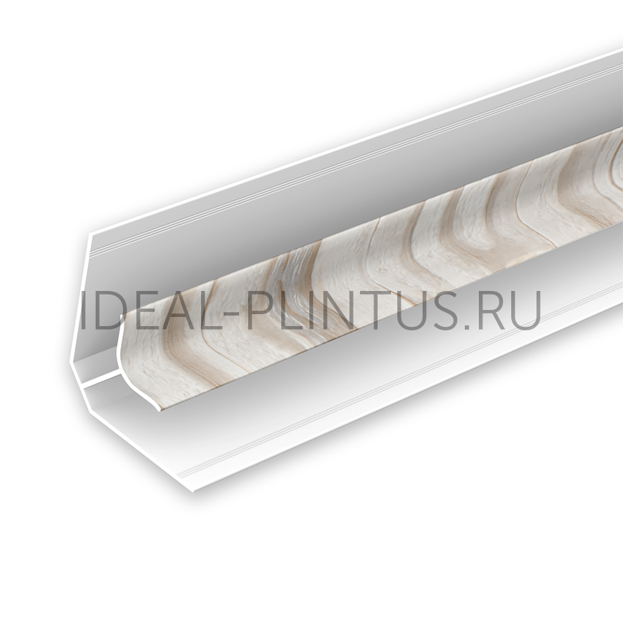 Ideal — Угол внутренний для панелей Идеал Ламини, 8мм 2.7м, 183 Сланец светло-бежевый