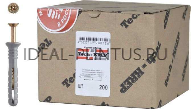 Ideal — Дюбель гвозди 6х40 мм, грибок (уп/200шт)