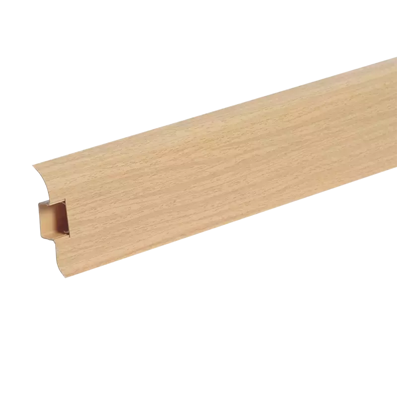 Ideal — Напольный пластиковый плинтус пвх Идеал Комфорт к55 231 Бук (ideal Comfort 55х22х2200 мм)