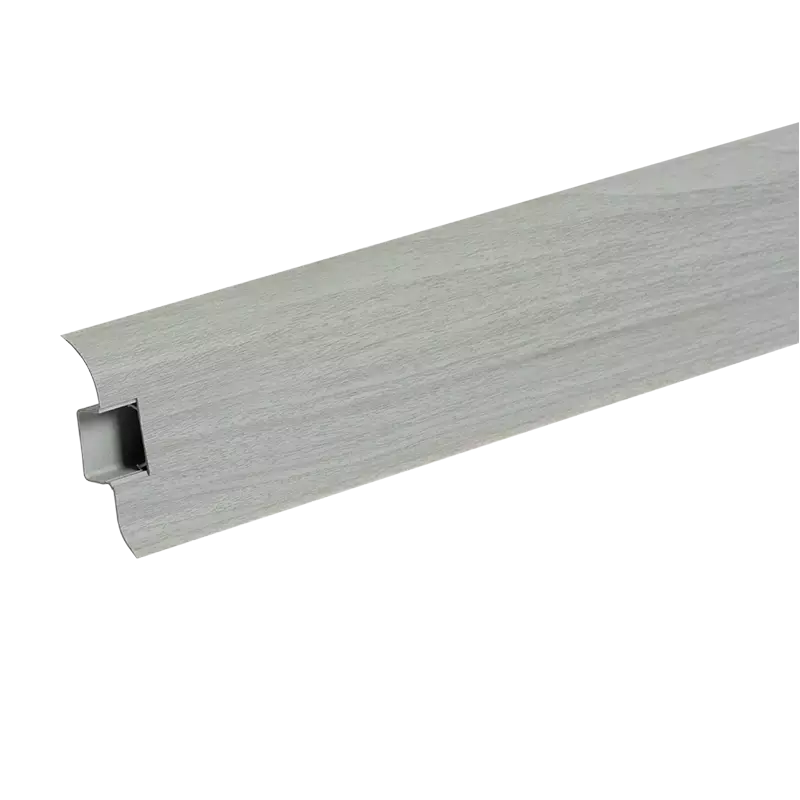 Ideal — Напольный пластиковый плинтус пвх Идеал Комфорт к55 Палисандр Серый 282 (ideal Comfort 55х22х2200 мм)