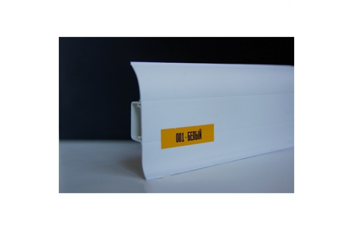 Ideal — Напольный пластиковый плинтус пвх Идеал Альфа А45 001 Белый (ideal Alfa 45х21х2500 мм) — Ideal, alfa