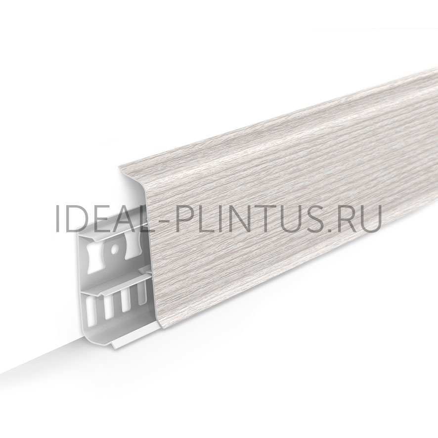 Ideal — Напольный пластиковый плинтус пвх Деконика D70 265 Клен патина (ideal Deconika 70х21х2200 мм)