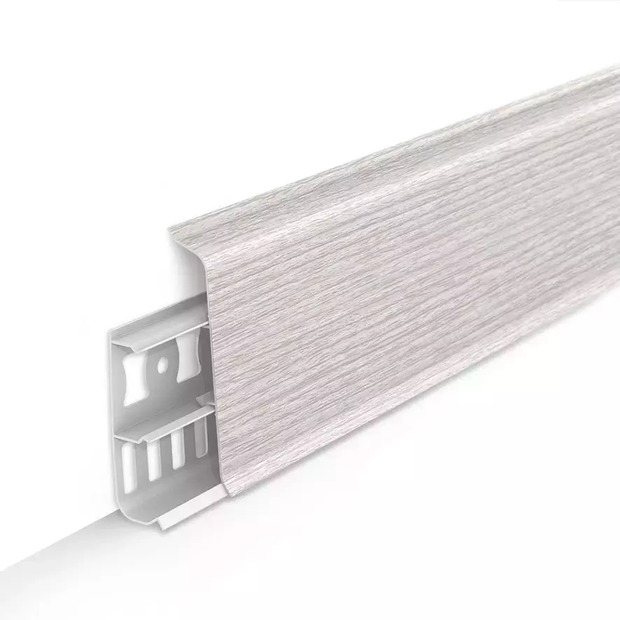 Ideal — Напольный пластиковый плинтус пвх Деконика D85 265 Клен патина (ideal Deconika 85х21х2200 мм)