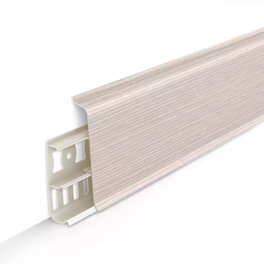 Ideal — Напольный пластиковый плинтус пвх Деконика D85 266 Клен светлый (ideal Deconika 85х21х2200 мм) — Ideal, katalog