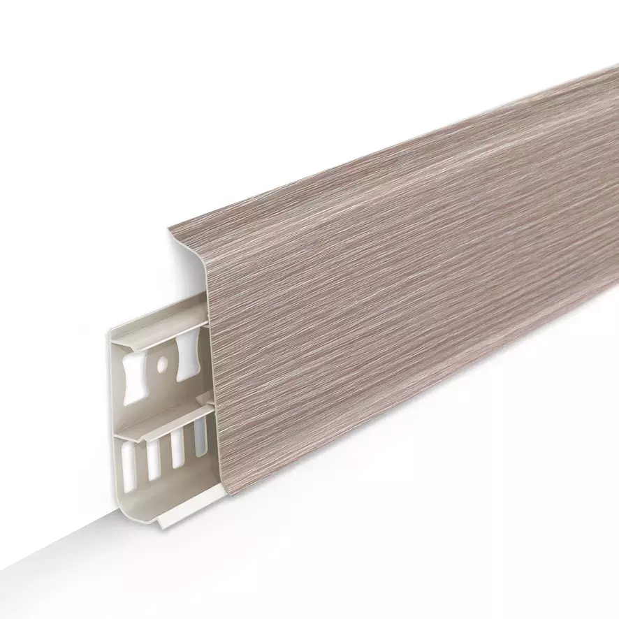 Ideal — Напольный пластиковый плинтус пвх Деконика D85 361 Акация (ideal Deconika 85х21х2200 мм) — Ideal, katalog