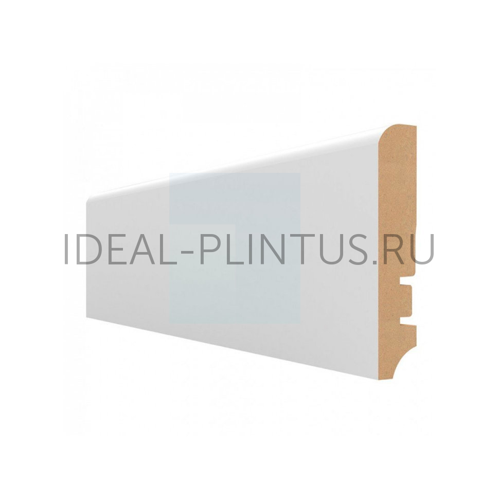 Ideal — Плинтус напольный МДФ белый 120х16х2050 мм. SM Classic SM 02-120 — Ideal, mdf