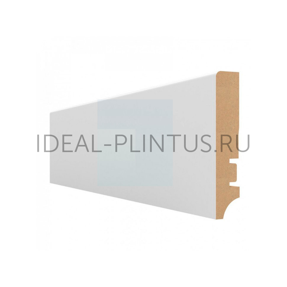 Ideal — Плинтус напольный МДФ белый 82х16х2050 мм. SM Classic SM 01-80 — Ideal, mdf