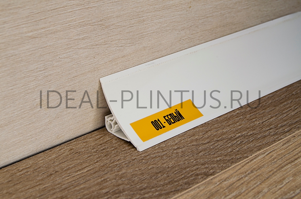 Ideal — Плинтус для столешницы IDEAL 001-0 Белый Глянцевый, 25x25x3000мм