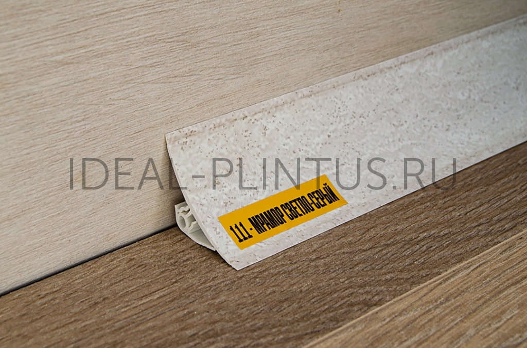 Ideal — Плинтус для столешницы Идеал 111 Мрамор светло-серый