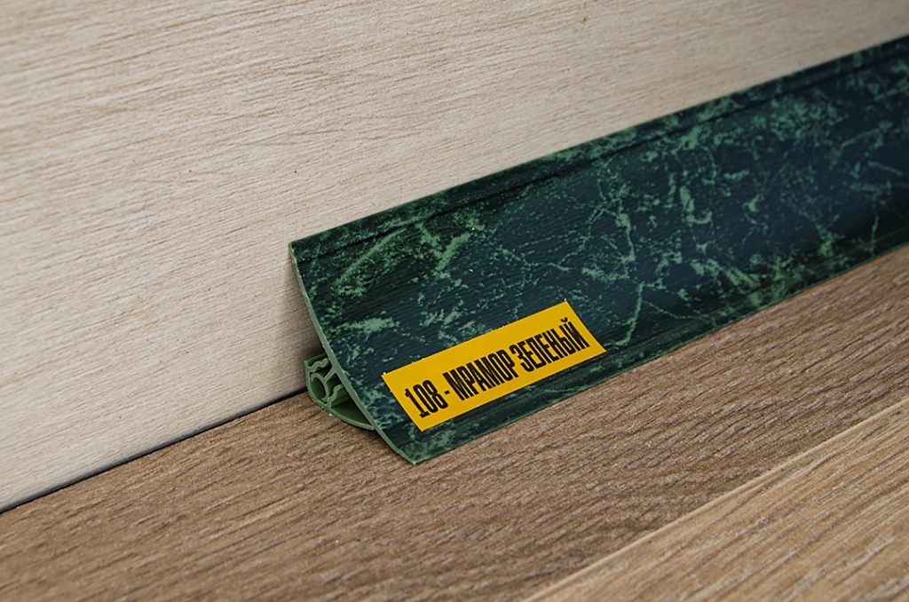 Ideal — Плинтус для столешницы Идеал 108 Мрамор зеленый — Ideal, kuhonnyy plintus