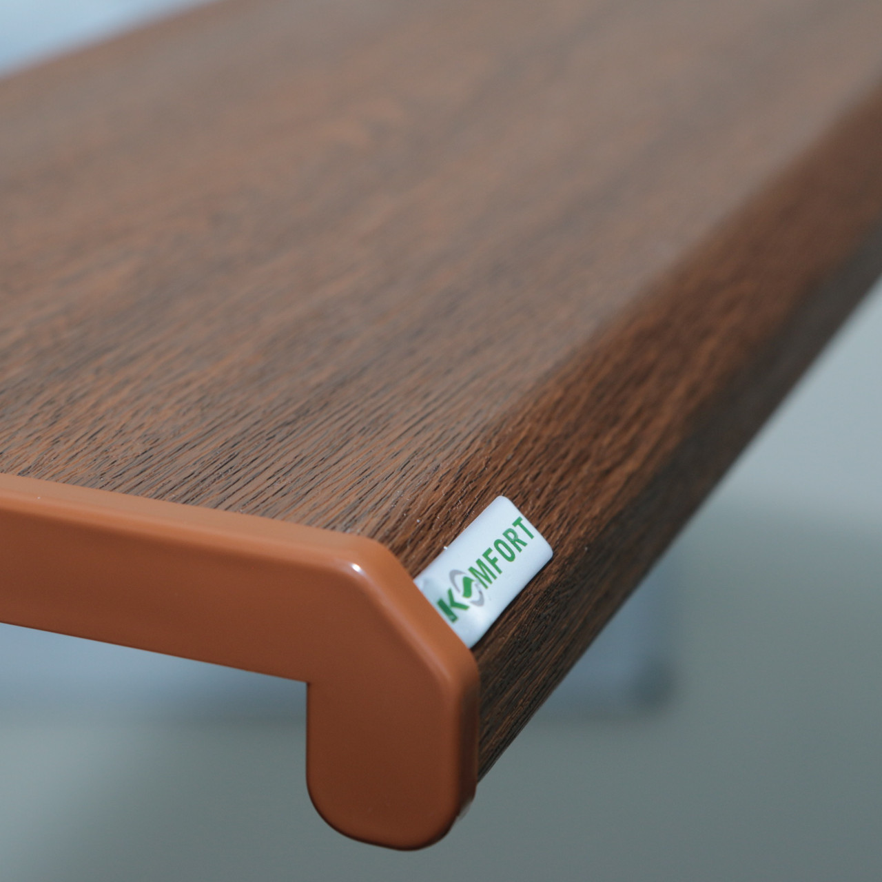 Ideal — Цветной пластиковый подоконник орех матовый — Ideal, podokonniki danke