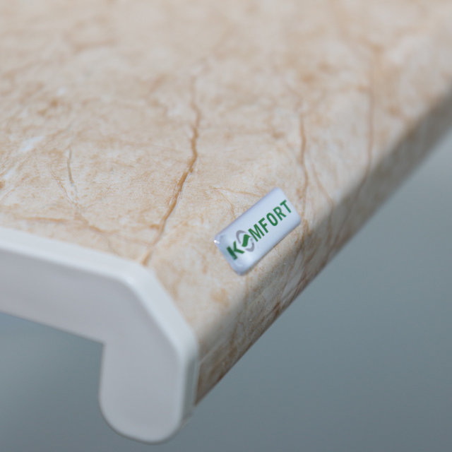 Ideal — Цветной пластиковый подоконник бежевый глянец — Ideal, podokonniki danke