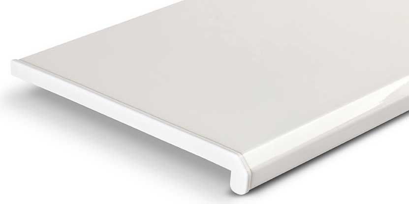 Ideal — Подоконник пластиковый DANKE PREMIUM, Лучидо бьянко (белый глянцевый)