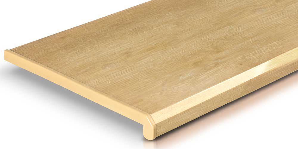 Ideal — Подоконник пластиковый DANKE PREMIUM Лалберо Классик глянцевый (светлый дуб) — Ideal, podokonniki danke