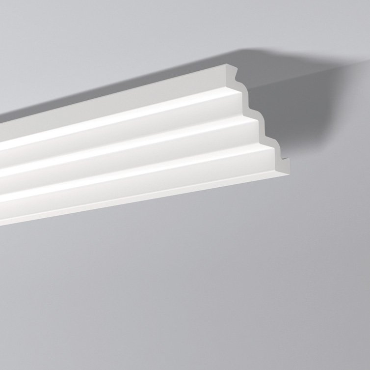 Ideal — Потолочный плинтус из пенополистирола ST4 130x130x2000 мм. NMS