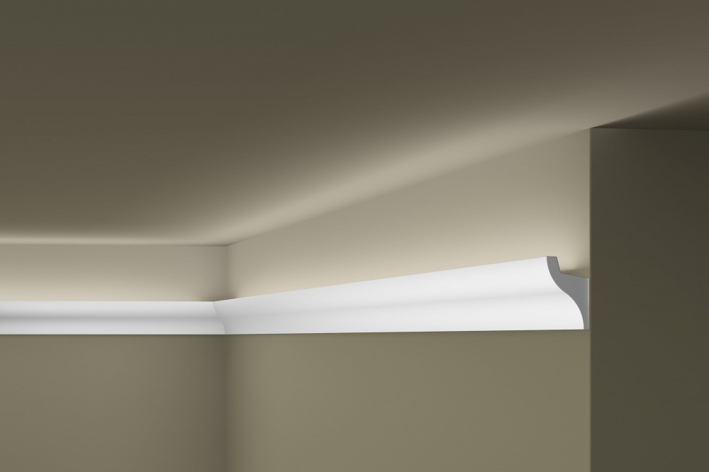 Ideal — Плинтус Потолочный IL3 (Дюрополимер) 33x50x2000 мм NMS WALLSTYL