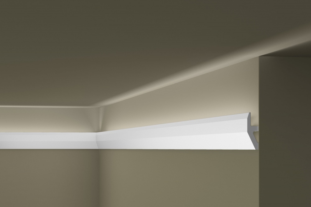 Ideal — Потолочный плинтус из дюрополимера 18x55x2000 мм. NMS