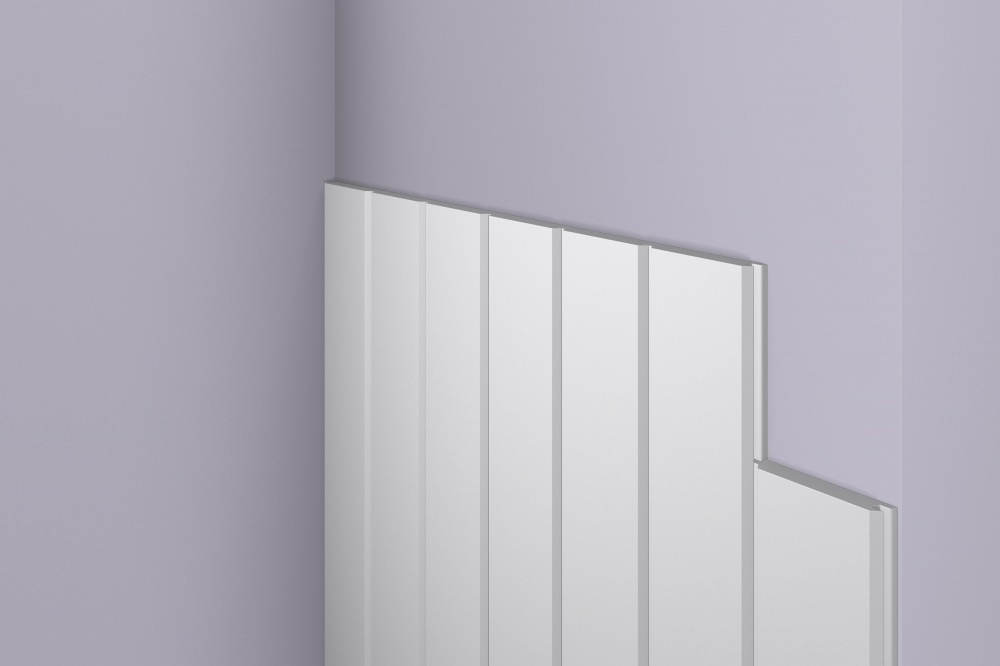 Ideal — Стеновая панель вагонка из дюрополимера 92.5x15x2440 мм. NMS — Ideal, molding iz dyuropolimera