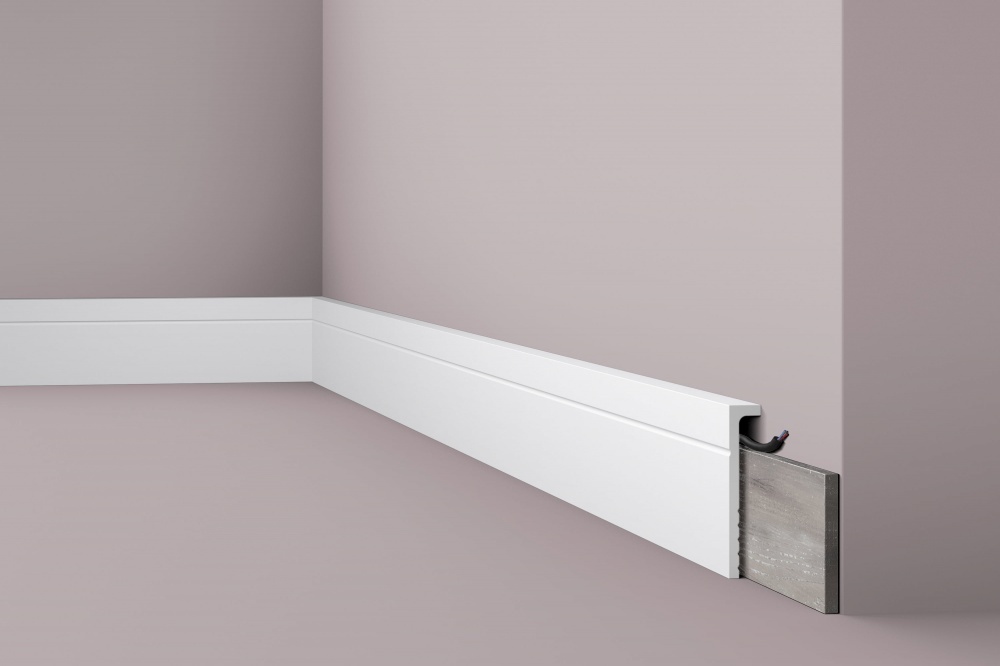 Ideal — Напольный плинтус из дюрополимера 110x15x2000 мм. NMS — Ideal, napolnyy plintus iz dyuropolimera