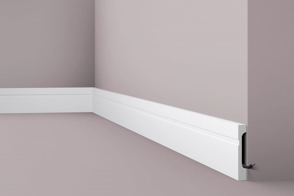 Ideal — Напольный плинтус из дюрополимера 110x18x2000 мм. NMS — Ideal, napolnyy plintus iz dyuropolimera