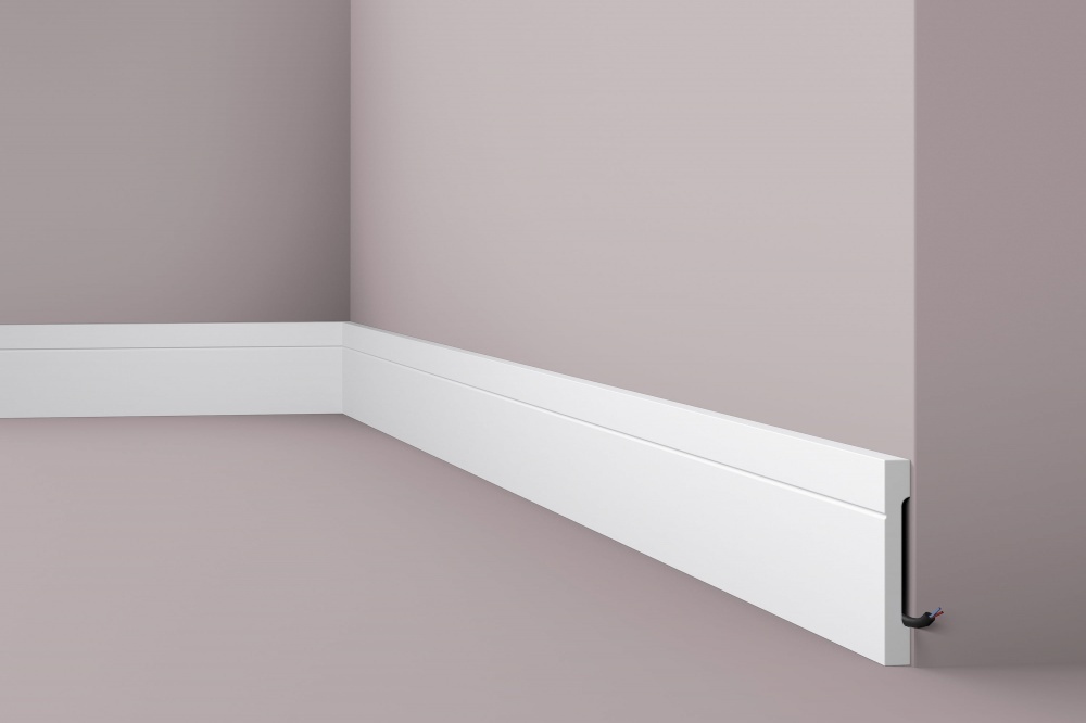 Ideal — Напольный плинтус из дюрополимера 110x15x2000 мм. NMS — Ideal, napolnyy plintus iz dyuropolimera