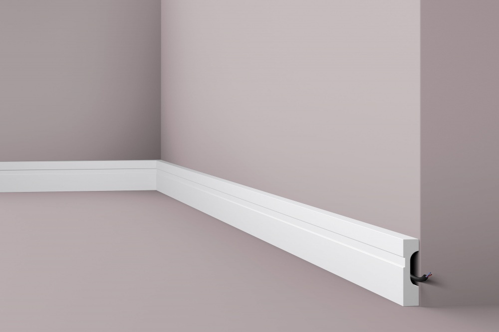 Ideal — Напольный плинтус из дюрополимера 70x18x2000 мм. NMS — Ideal, napolnyy plintus iz dyuropolimera