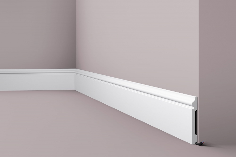 Ideal — Напольный плинтус из дюрополимера 120x15x2000 мм. NMS — Ideal, napolnyy plintus iz dyuropolimera