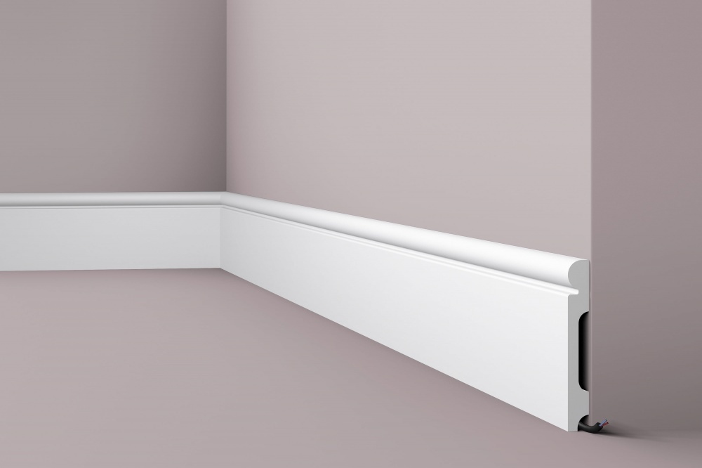 Ideal — Напольный плинтус из дюрополимера 150x20x2000 мм. NMS — Ideal, napolnyy plintus iz dyuropolimera