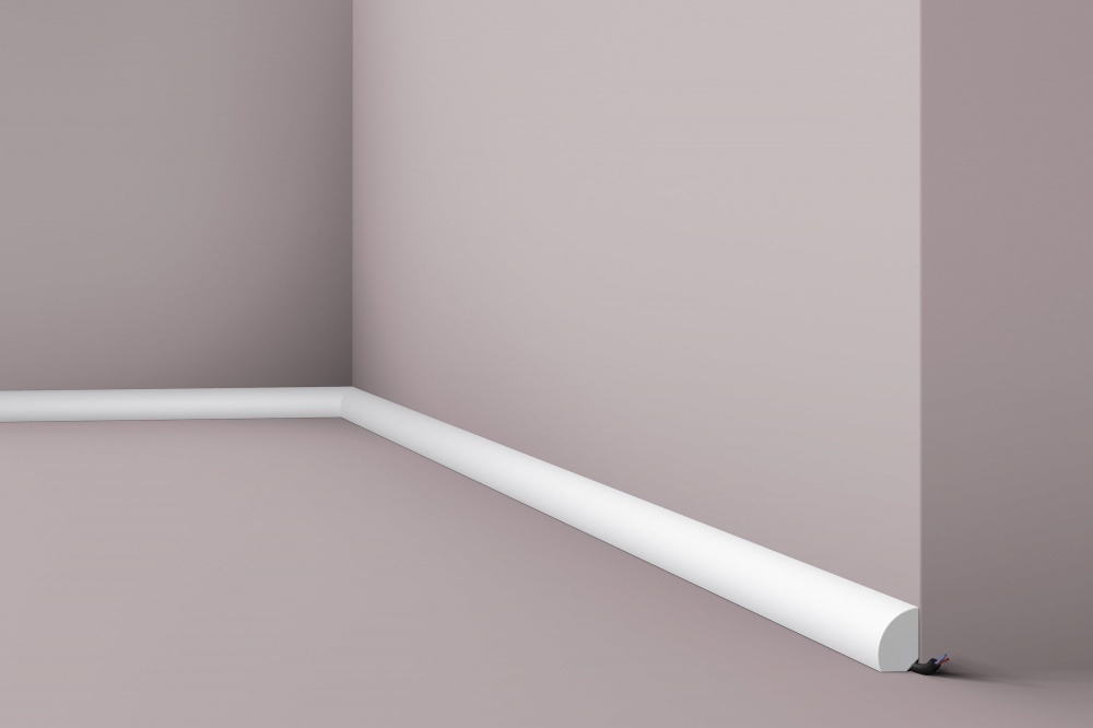 Ideal — Напольный плинтус из дюрополимера 12x20x2000 мм. NMS — Ideal, napolnyy plintus iz dyuropolimera