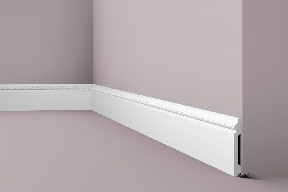 Ideal — Напольный плинтус из дюрополимера 120x15x2000 мм. NMS — Ideal, napolnyy plintus iz dyuropolimera